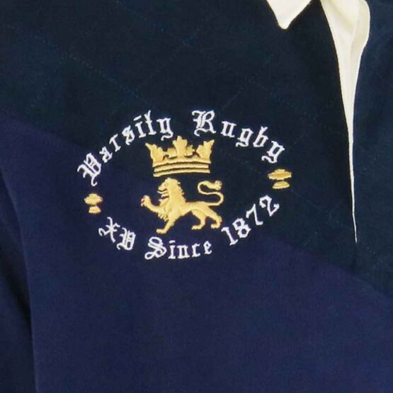 Oxford Varsity Rugby Shirt ‘Dark Blues’ Vintage - Afbeelding 5