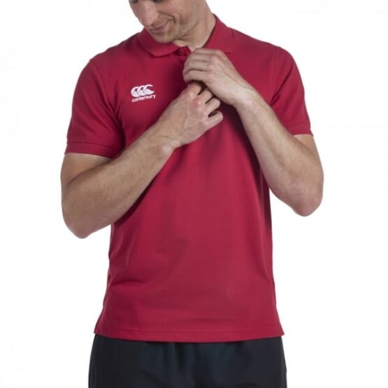 CANTERBURY, MENS WAIMAK POLO SHIRT ROOD - Afbeelding 2