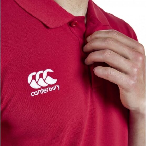 CANTERBURY, MENS WAIMAK POLO SHIRT ROOD - Afbeelding 3