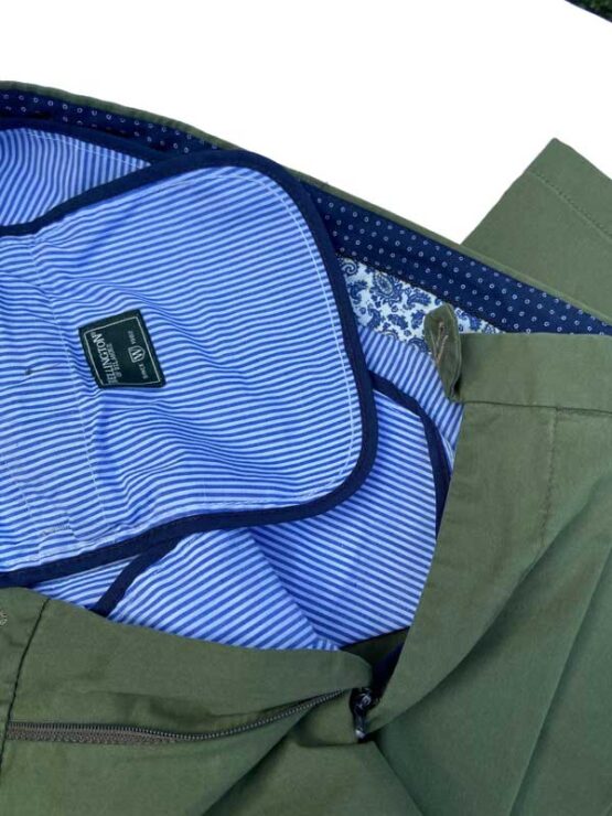 Wellington Chino, Mr. Jones katoenen broek olijf groen - Afbeelding 3