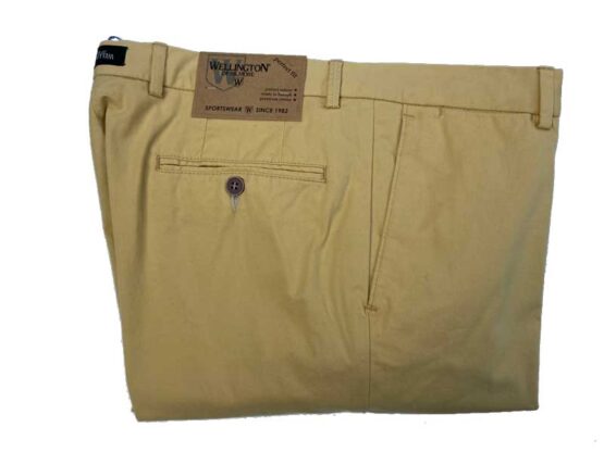 Wellington Chino, Mr. Jones katoenen broek licht geel - Afbeelding 2
