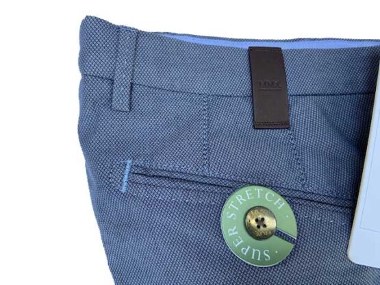 MMX CHINO, KATOENEN BROEK MET STEEKZAKKEN, GRIJS/BLAUW - Afbeelding 4