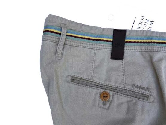 MMX CHINO, KATOENEN BROEK MET STEEKZAKKEN, ZANDKLEUR - Afbeelding 3