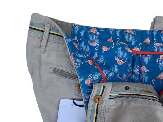 MMX CHINO, KATOENEN BROEK MET STEEKZAKKEN, ZANDKLEUR - Afbeelding 4
