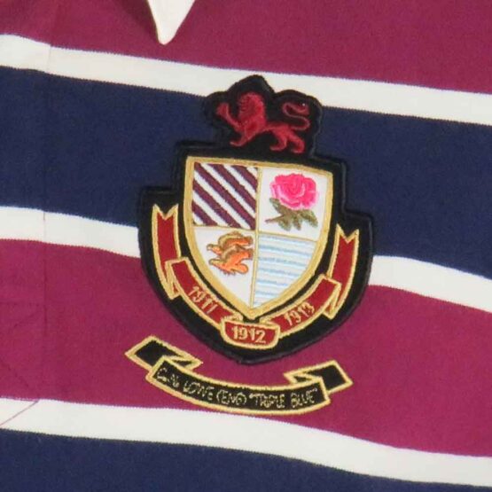 ENGLAND RUGBY SHIRT VINTAGE TRIPLE BLUE - Afbeelding 3
