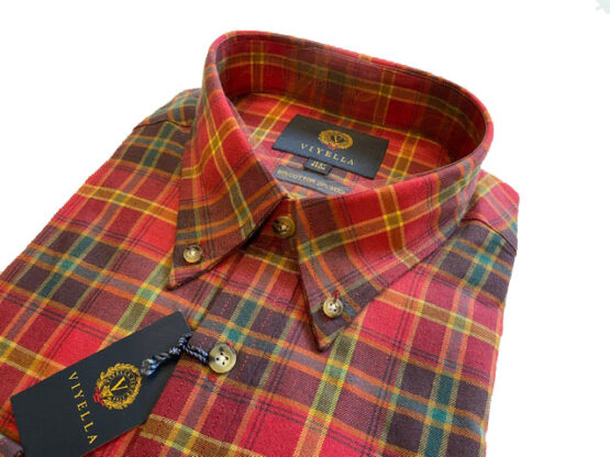 Flannel Shirt Viyella Rode Ruit - Afbeelding 2