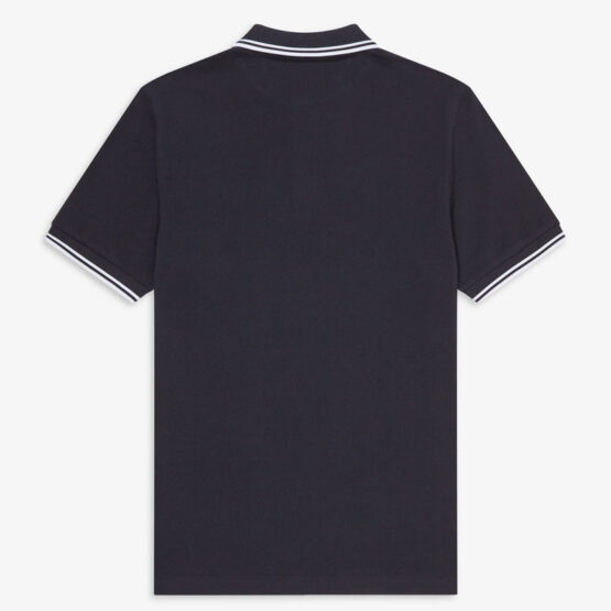 FRED PERRY, POLO, NAVY/WHITE/WHITE - Afbeelding 2
