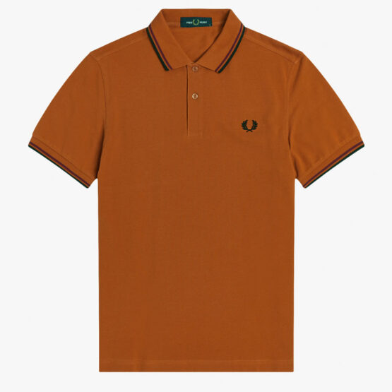 FRED PERRY, POLO, RUST