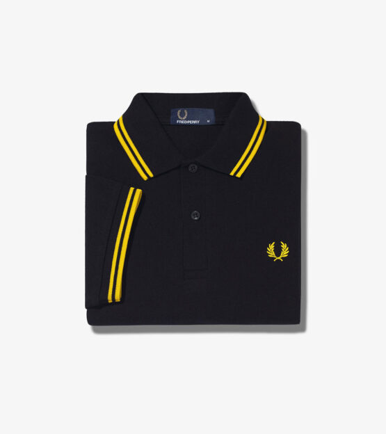 Fred Perry, Polo, Black / Yellow - Afbeelding 4