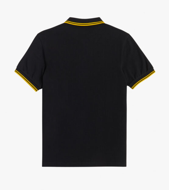 Fred Perry, Polo, Black / Yellow - Afbeelding 2