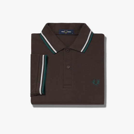FRED PERRY, POLO, LIQUERICE BROWN - Afbeelding 3