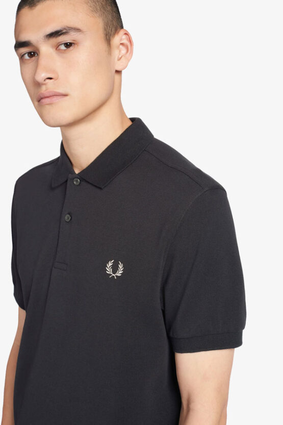 FRED PERRY, POLO, BLACK - Afbeelding 4