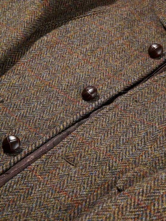 Harris Tweed Utility Jacket Brown - Afbeelding 2