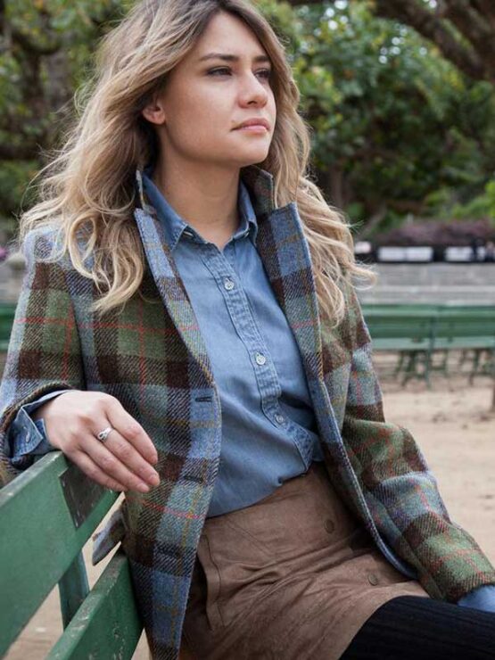 Harris Tweed Dames Jasje Claire Hacking Jacket - Green / blue