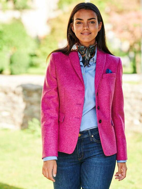 Harris Tweed Dames Jasje Pink