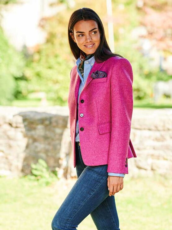 Harris Tweed Dames Jasje Pink - Afbeelding 2