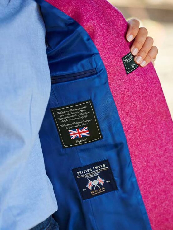 Harris Tweed Dames Jasje Pink - Afbeelding 3