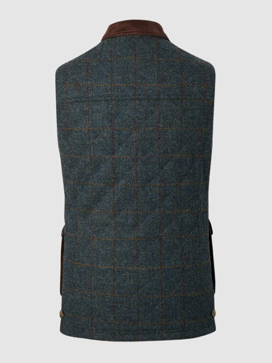 Harris Tweed Body Warmer-Blue multi - Afbeelding 2