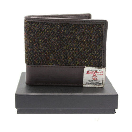 Harris Tweed Portemonnee, Bruin Barleycorn