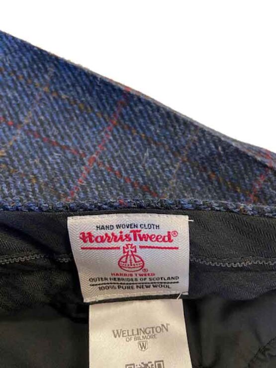 Harris Tweed Pantalon Blauw Met Overruit - Afbeelding 3