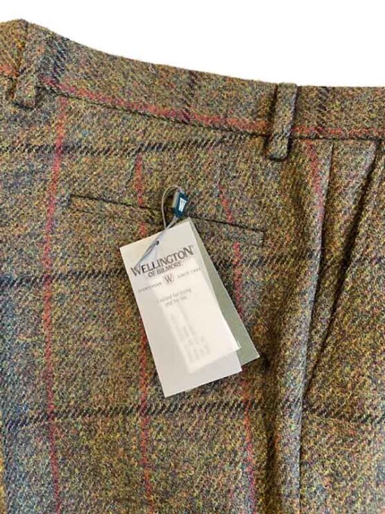 Harris Tweed Pantalon Groen met Overruit - Afbeelding 2