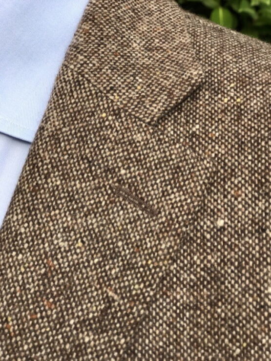 Eduard Dressler, Donnegal Tweed Colbert Bruin - Afbeelding 4