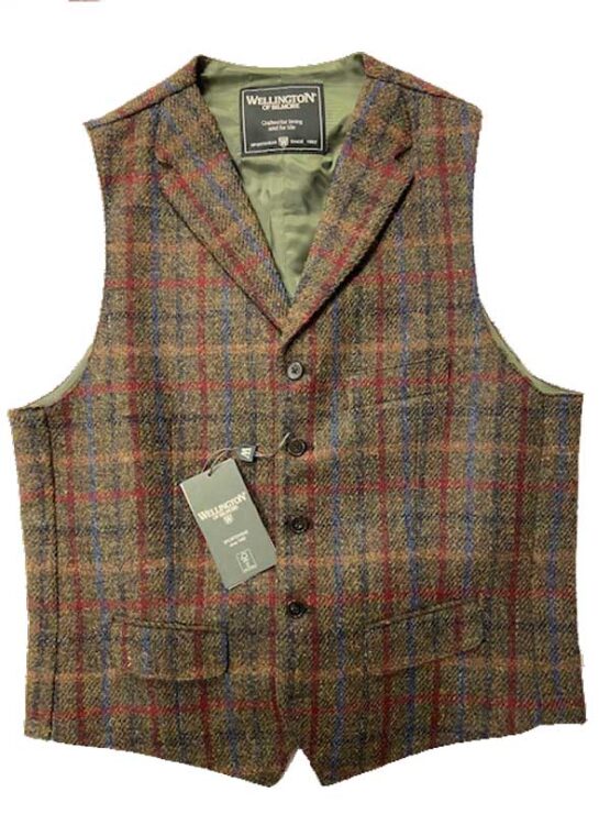 Harris Tweed Vestje met revers 650