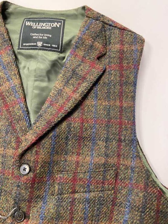 Harris Tweed Vestje met revers 650 - Afbeelding 2