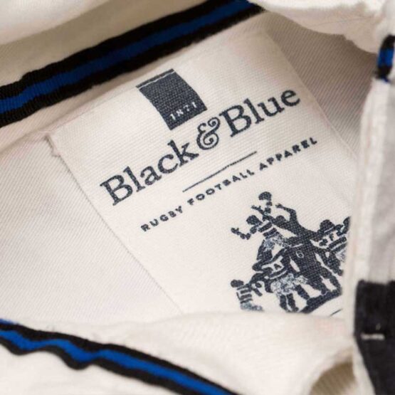 CLASSIC BLACK, BLUE & WHITE 1871 RUGBY SHIRT - Afbeelding 5