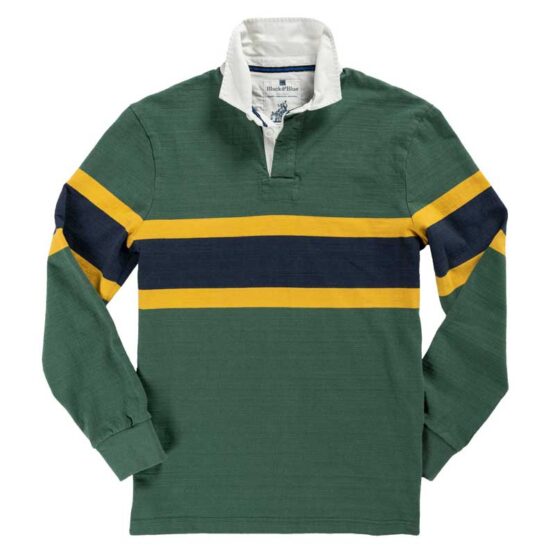 GREEN OUTDOOR HERITAGE RUGBY SHIRT