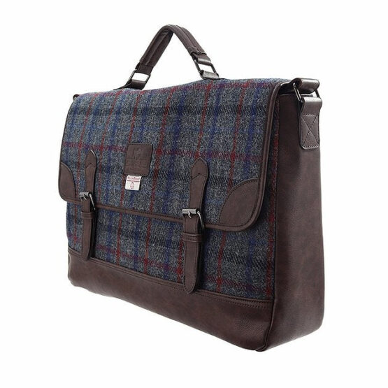 Harris Tweed Tas, The Finsbay PU Briefcase - Afbeelding 2