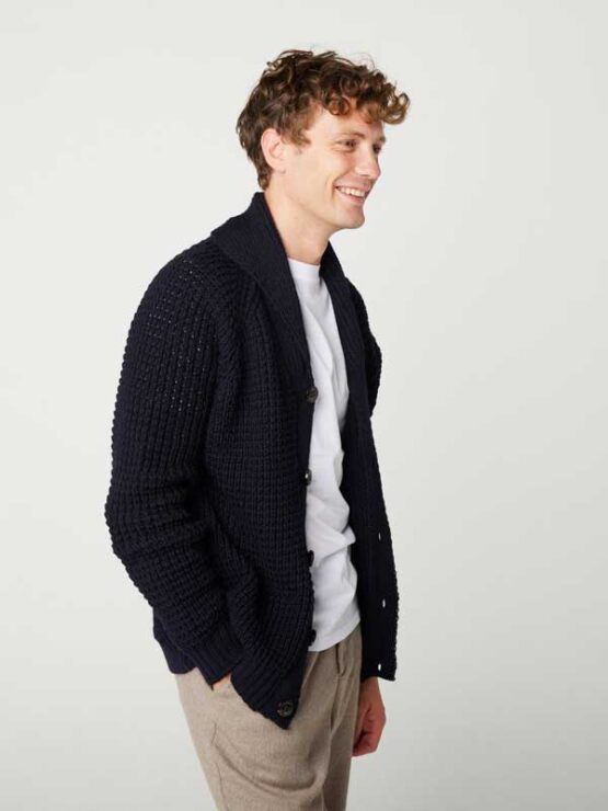 Peregrine,Waffle Shawl Cardigan - Afbeelding 2