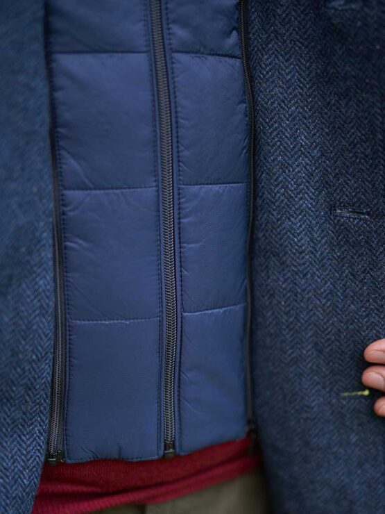 Tweed Korte Overjas Met Uitneembare Vestinzet - Afbeelding 3