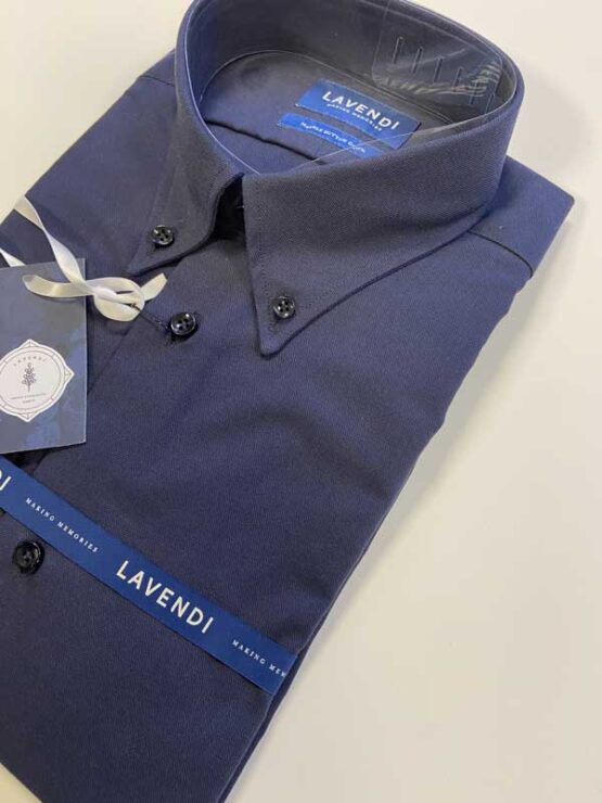 Lavendi shirt, Oxford Dark Blue - Afbeelding 2