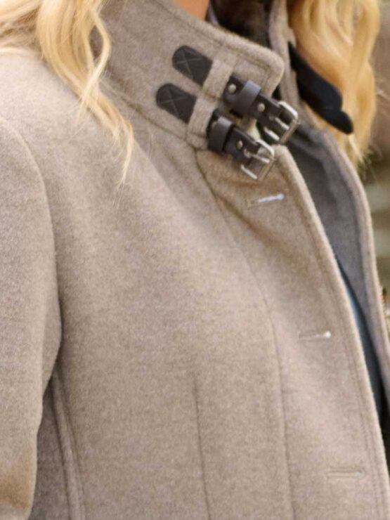 Wellington, Wol Cashmere damesjas Taupe - Afbeelding 3