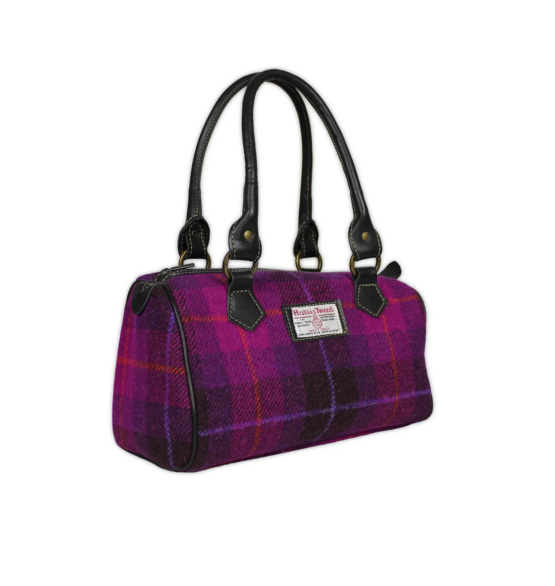 Bucktrout Barrel Bag Cerise Check