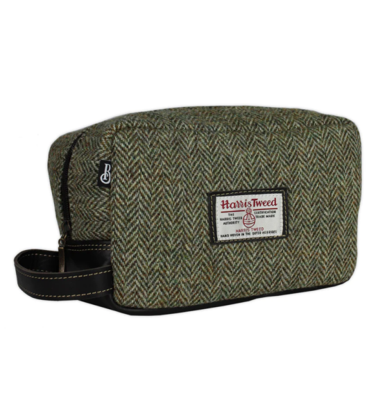 Bucktrout Settle Wash Bag Lovat Herringbone
