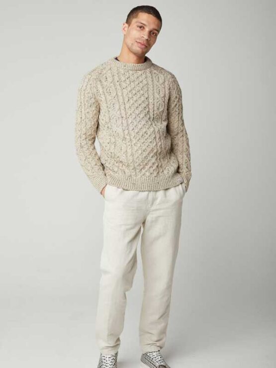 Peregrine,Hudson Aran Jumper, Skiddaw - Afbeelding 4