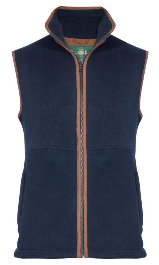 Fleece Waistcoat In Dark Navy