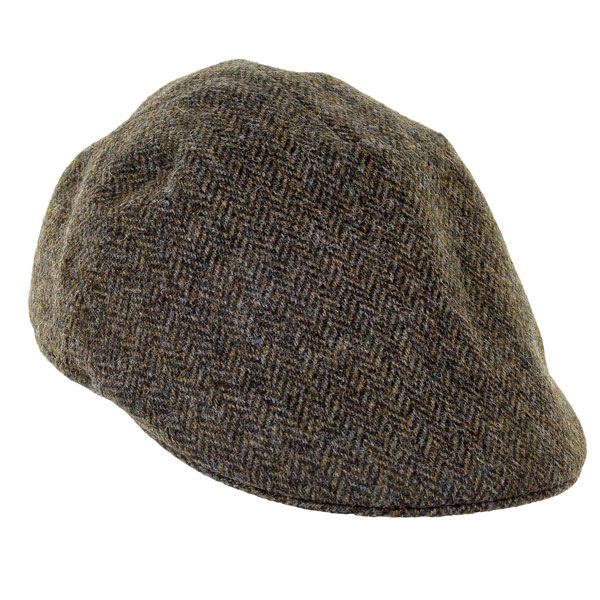 6678Tweed_Flat_Cap__Groen_Visgraat