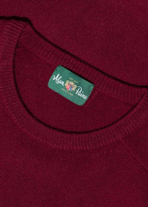 6305Alan_Paine_Lamswol_Pullover_Ronde_hals__Updated_Fit___Bordeaux