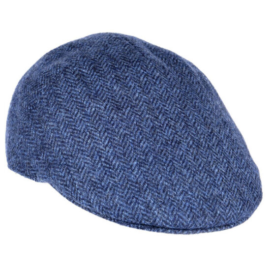 Flat cap Donkerblauw Visgraat