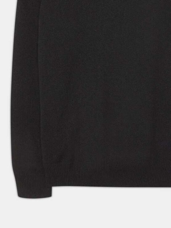 Alan Paine Lamswol Pullover Ronde-hals, Updated Fit - Black - Afbeelding 3