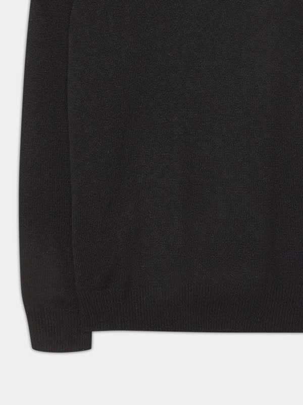 Alan Paine Lamswol Pullover Ronde-hals, Updated Fit - Black - Afbeelding 3