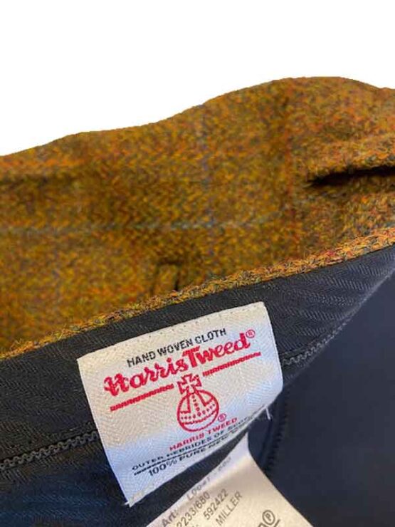 Harris Tweed Pantalon Oker met Lichte Overruit - Afbeelding 3