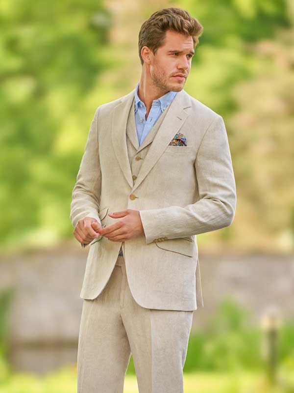 Linnen Jasje London Nature - Afbeelding 3