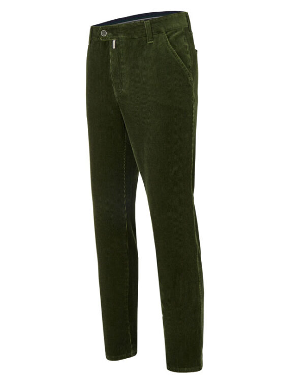 Pantalon Brede Rib Groen