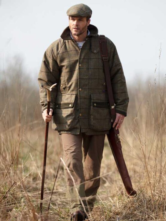 Shooting Jacket, Moon Tweed Castleton Green