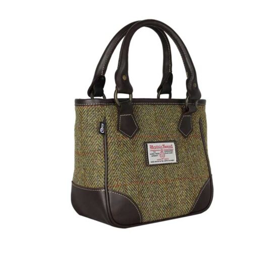 Harris Tweed York Handbag Mustard