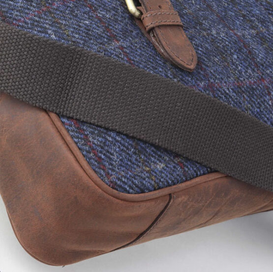 Blue Harris Tweed Briefcase - Afbeelding 5